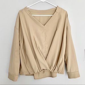 Khaki or Tan Blouse
